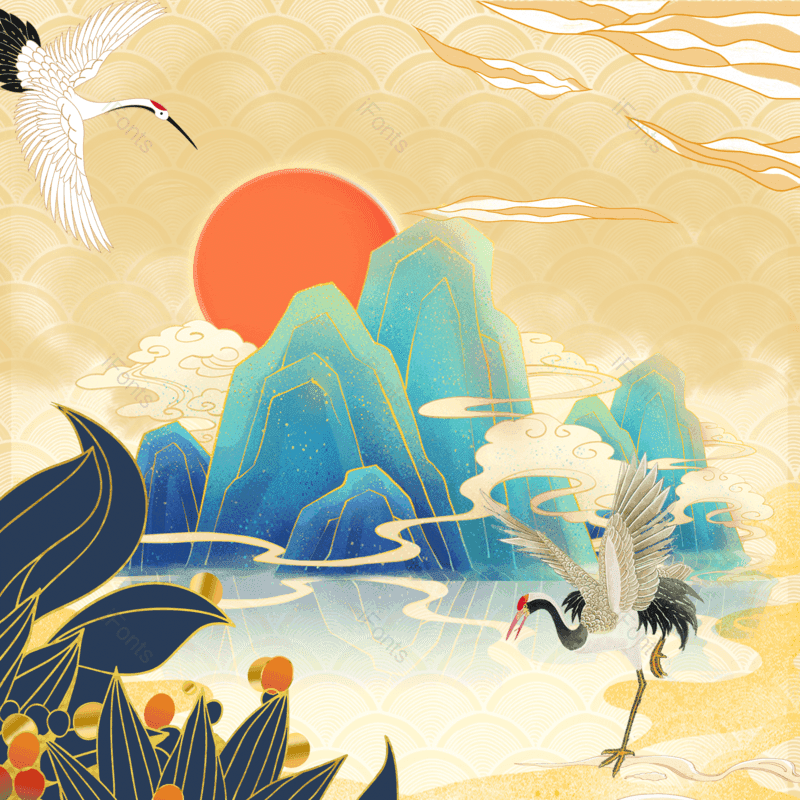 中国风图片,古风元素,风景PNG,免抠素材